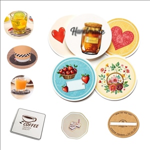 Square Round Paper Coaster for Drinks